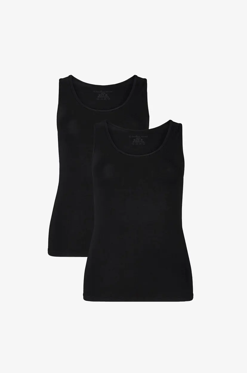 Bamboo basics Pysjamassinglet B.b Knitted Singlet 2-pakning - Svart
