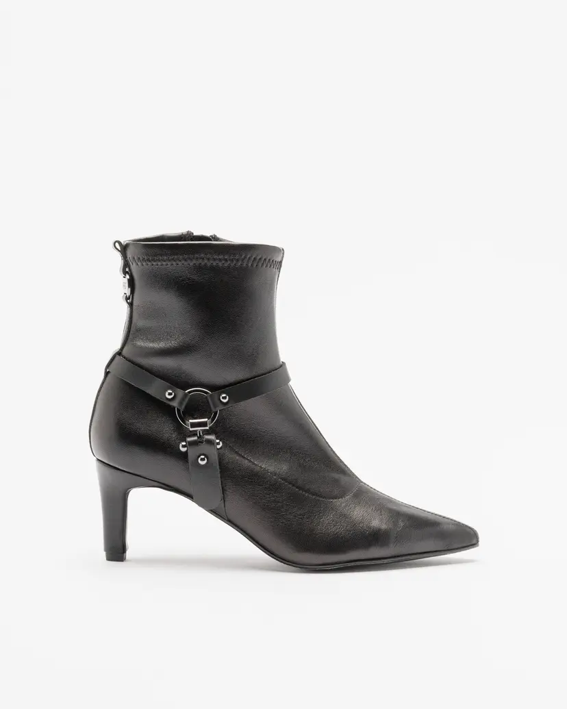 PROF PROF P-187 Black Ankle Boots