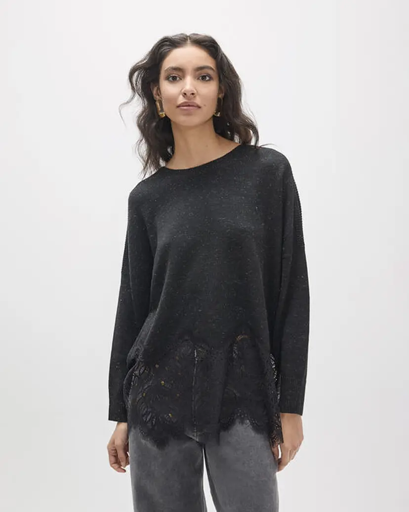 Lola Casademunt By MAITE Maite by Lola MF2611010 Black Sweatshirt