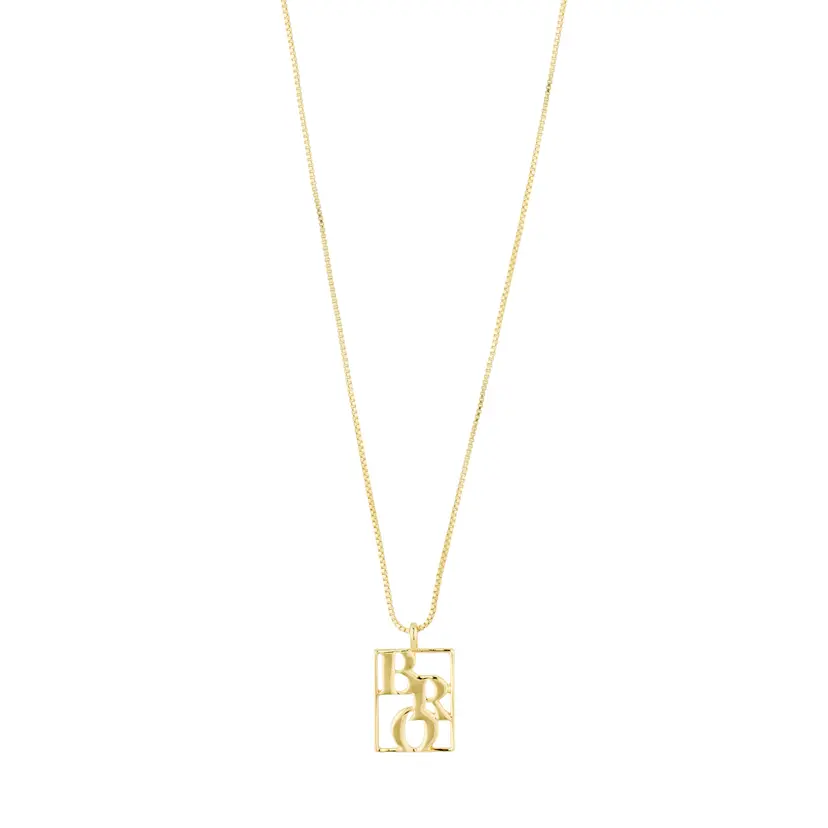 Pilgrim Pilgrim LOVE TAG, BRO-halskjede gullbelagt
