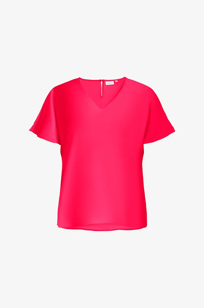 Only Carmakoma Bluse carMetta - Rød
