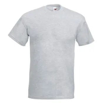 Fruit of the Loom Fruit of the Loom Valueweight Crew Neck T Gråmelerad bomull 5XL Herre