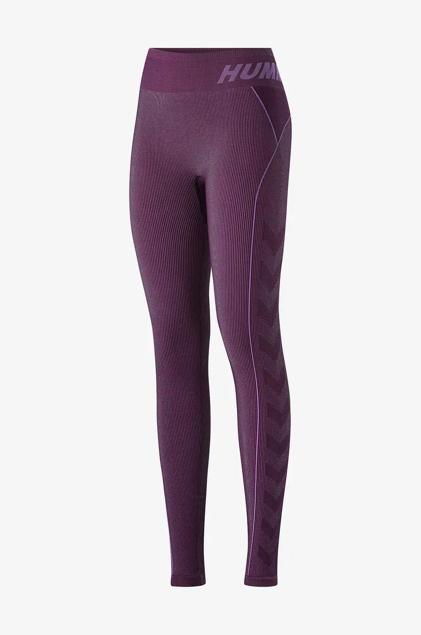 Hummel Treningstights hmlTE Christel Seamless MW Tights - Lilla