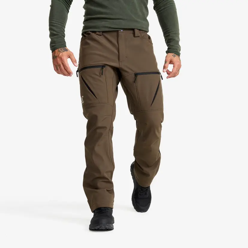 RevolutionRace Hiball Softshell Pants Herre Mud