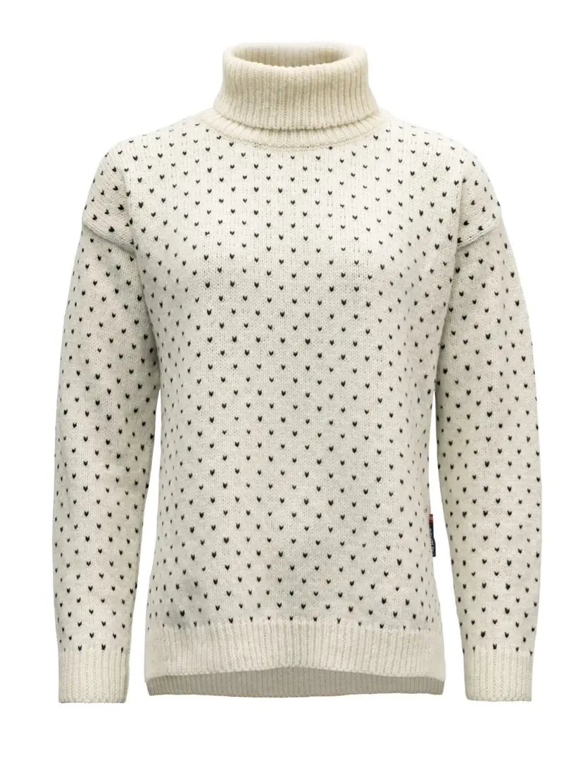 Devold Devold Women's Sørisen Wool High Neck Off White/Ink