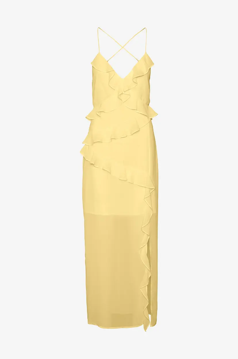Vero Moda Maxikjole vmAmina Singlet Ankel Dress - Gul