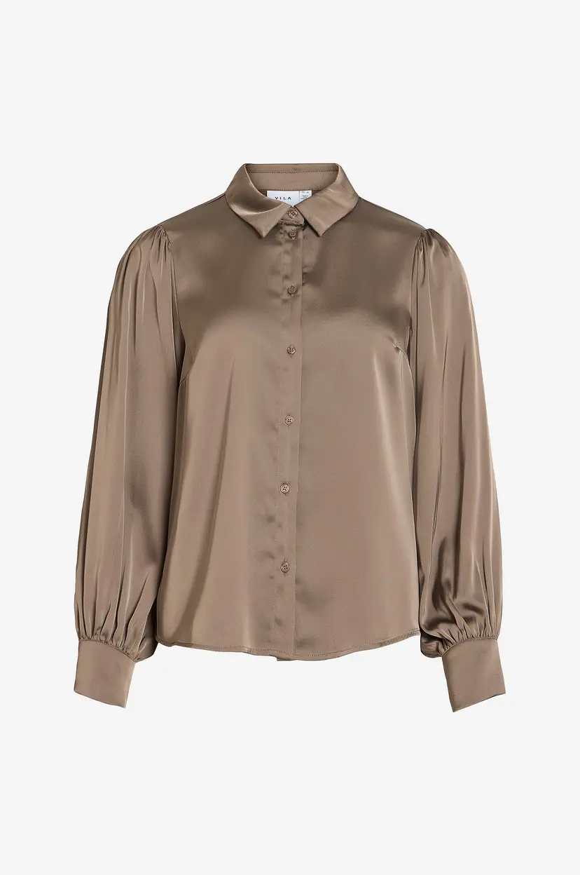 Vila Skjorte viEnna Ravenna L/S Balloon - Brun