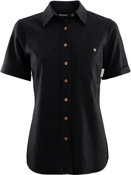 Aclima Aclima W's LeisureWool Short Sleeve Shirt Jet Black