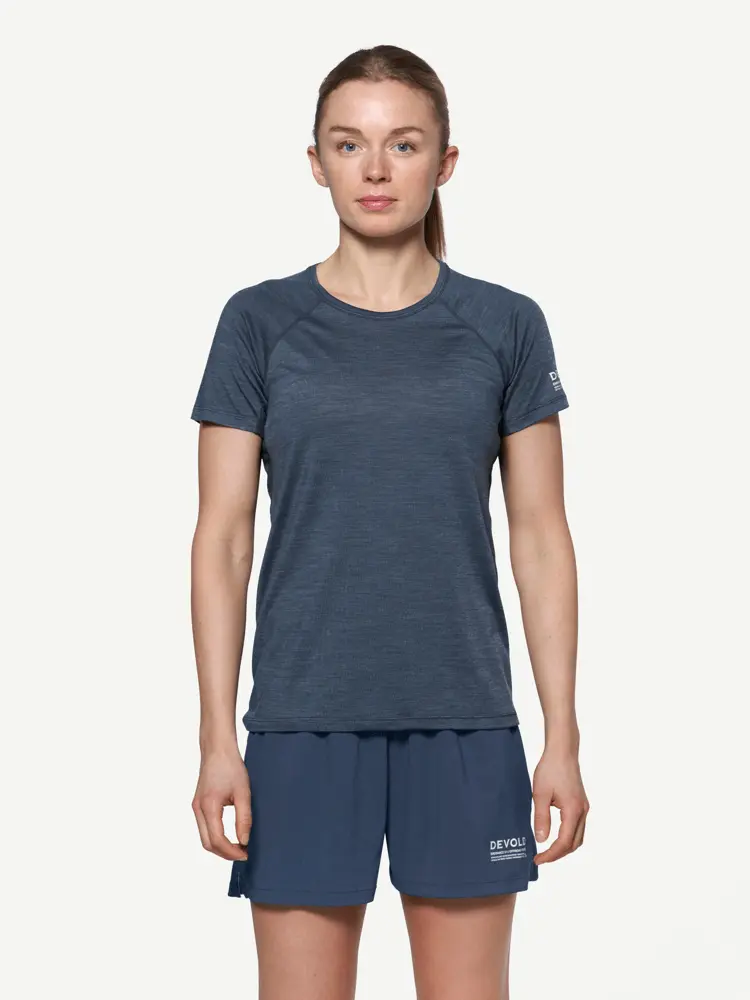 Devold Devold - Endurance Merino 130 T-skjorte Dame - Large - Blå