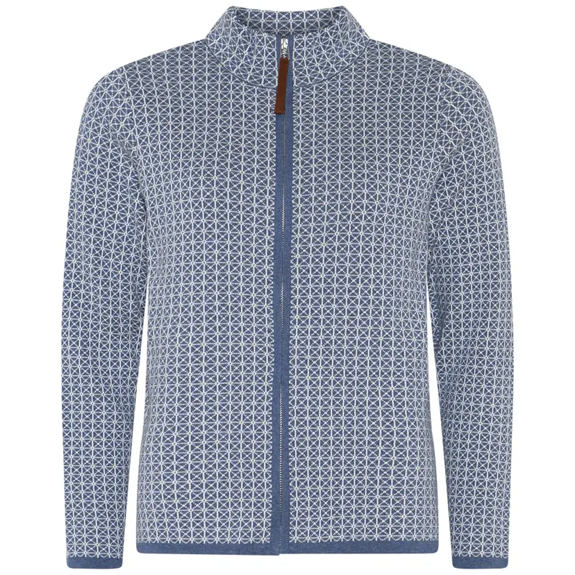 Skovhuus Skovhuus Kvinne Strikket Cardigan Blue Melange XXL