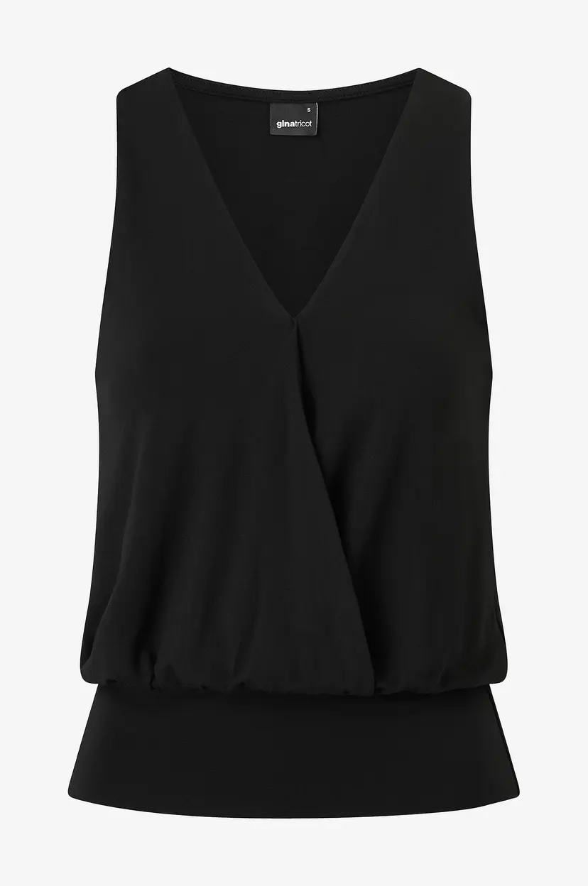 Gina Tricot Topp Cuff Detail - Svart