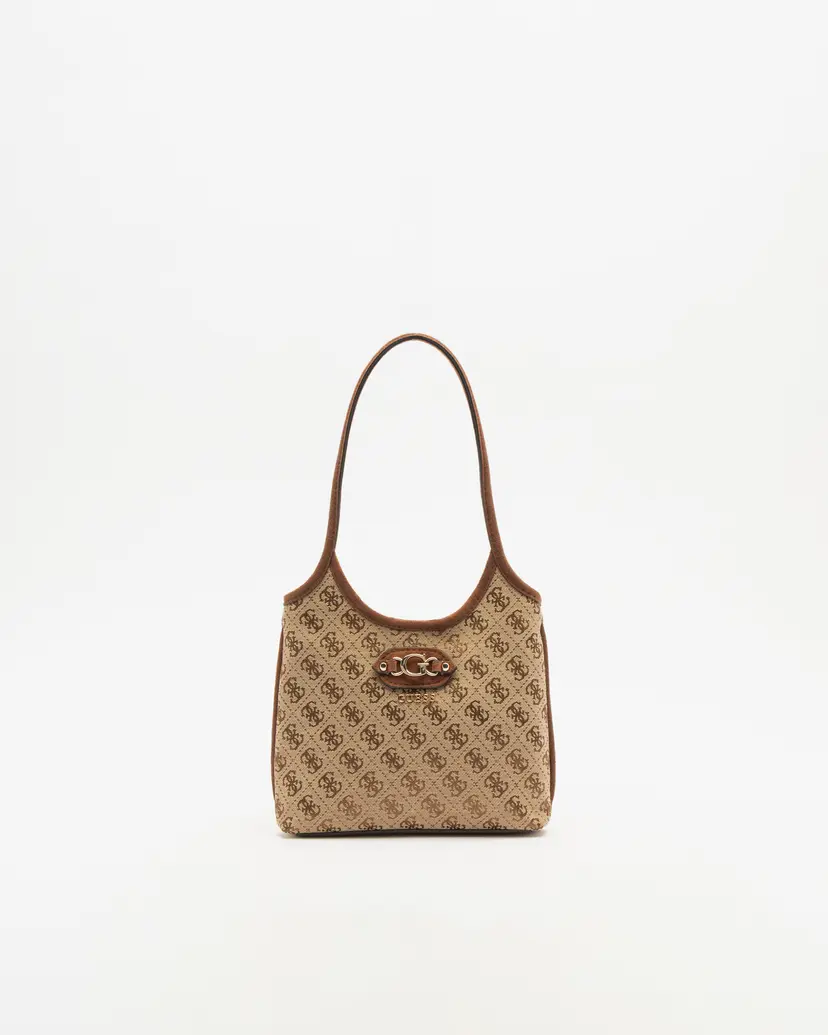 Guess Guess Samantha Mini Tote Beige Tote Bag