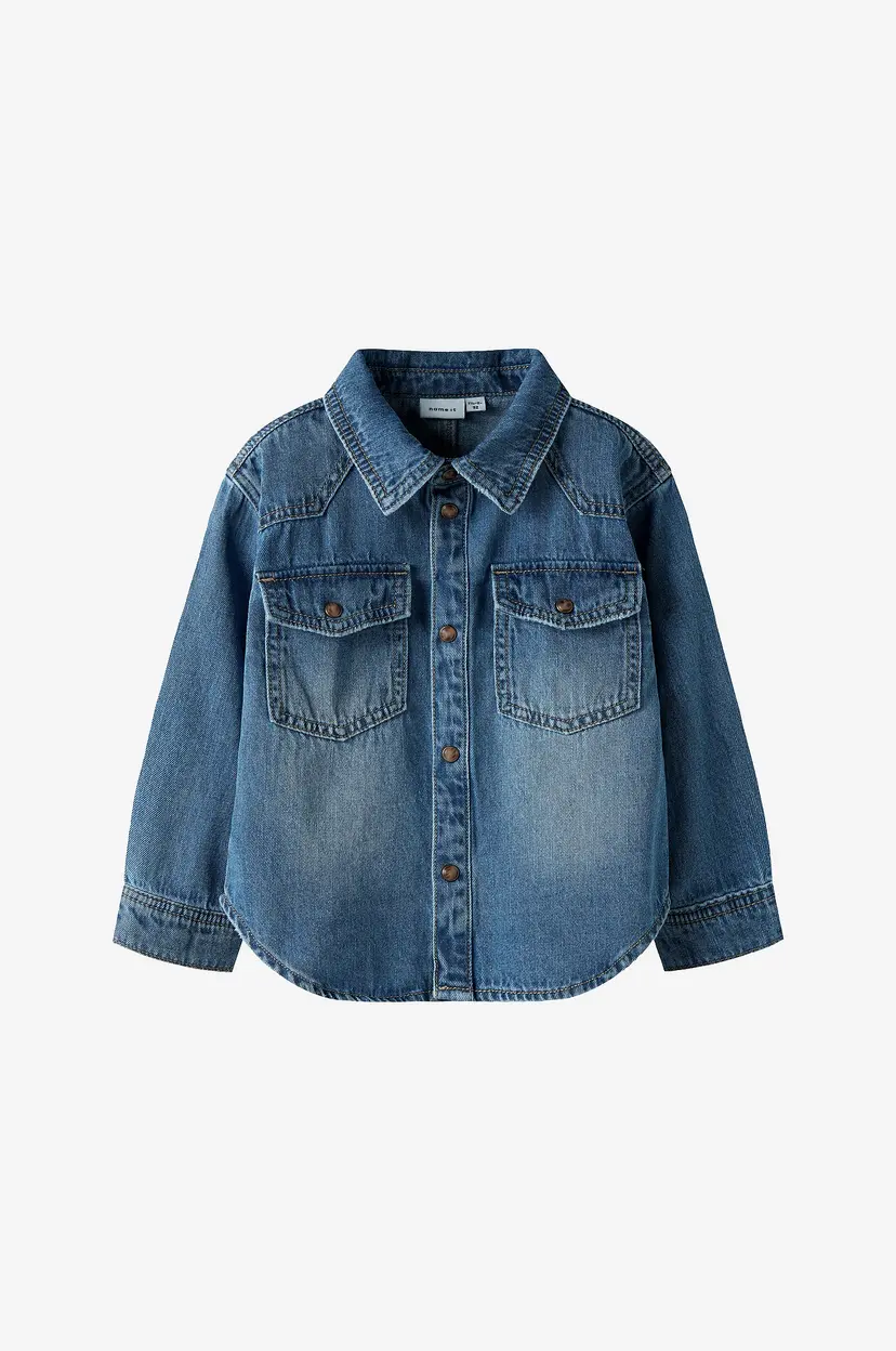 NAME IT Denimskjorte nmmBlue OZ Dnm LS Shirt 6677-oz B - Blå