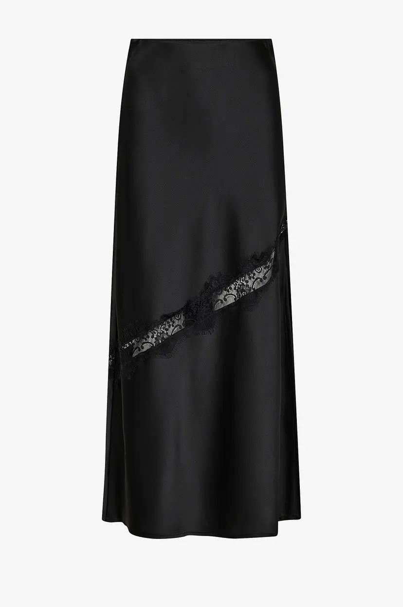 Co'couture Maxi skjørt DeniseCC Lace Mix Skirt - Svart