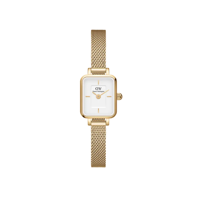 Daniel Wellington Gold 15mm Watch Quadro Mini Evergold | DW