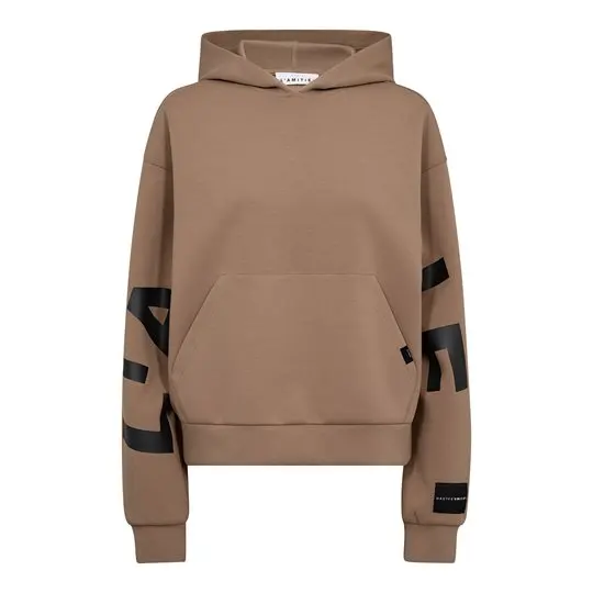 Haute L ' Amité Haute L' Amitié - Maxi Split Hoodie - Walnut