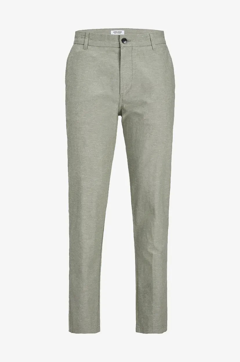 Jack & Jones Bukser jpStace jjSummer Linen Blend Pant S - Grønn
