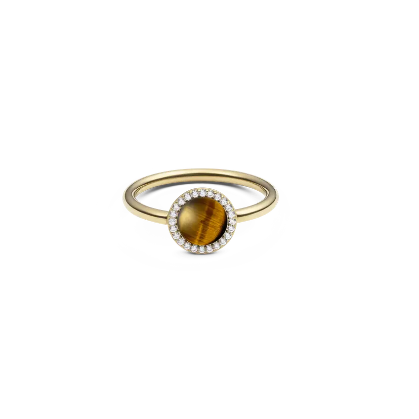 Daniel Wellington Gold Ring Audrey Tiger Eye | DW