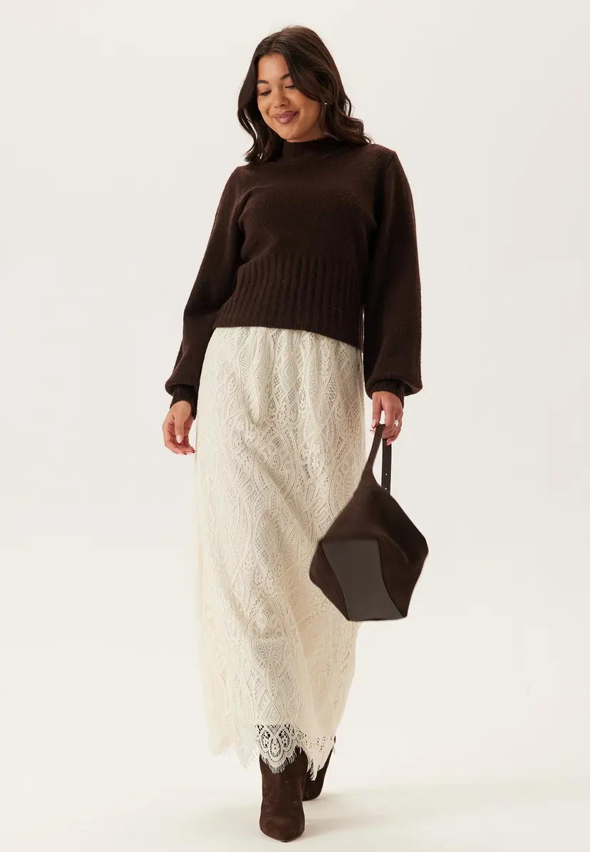 Emelie Olson X Bubbleroom Lace Maxi Skirt