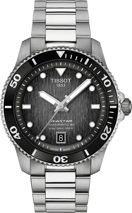 Tissot Tissot Herreklokke T120.807.11.051.00 Seastar 1000 Sort/Stål Ø40 mm