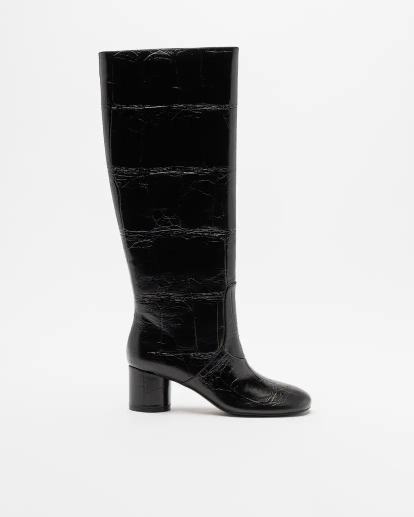 OA Loafer OA Loafer JELAH HI BOOT Black Knee high boots