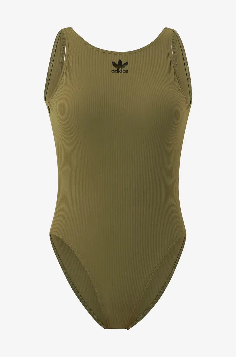 Adidas Originals Badedrakt Adicol Rib Suit - Grønn