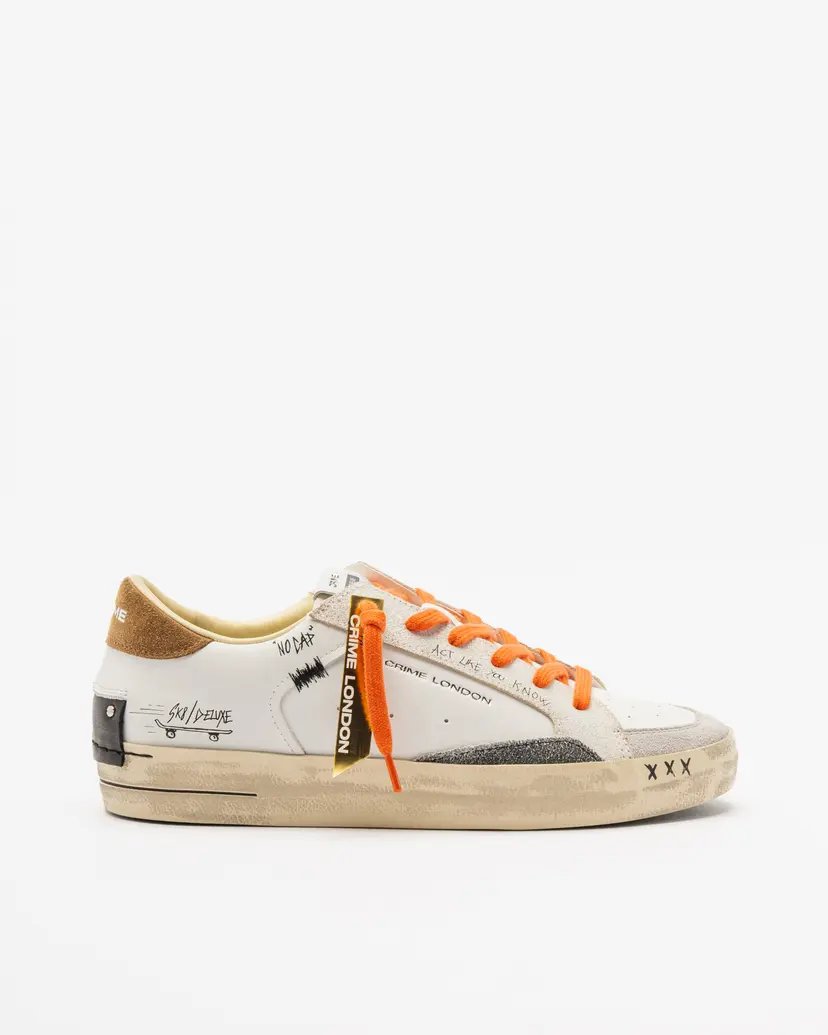 Crime London Crime London 10108 White White sneakers