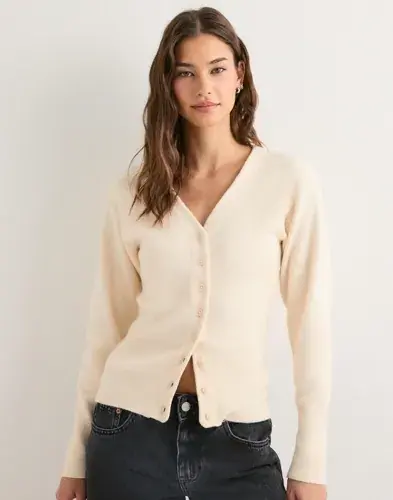 Vero Moda Vero Moda - Beige - Vmsaba Ls V-Neck Cardigan