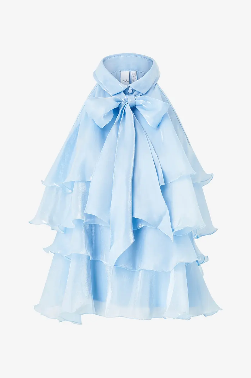 Y.A.S Topp yasEloise Shiny Halterneck Top - Blå