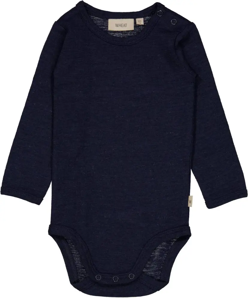 Wheat Wheat Body Plain Ull Ls Navy (74 / 9 mnd)