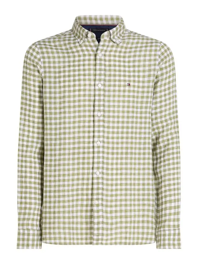 Tommy Hilfiger LINEN GINGHAM SF SHIRT