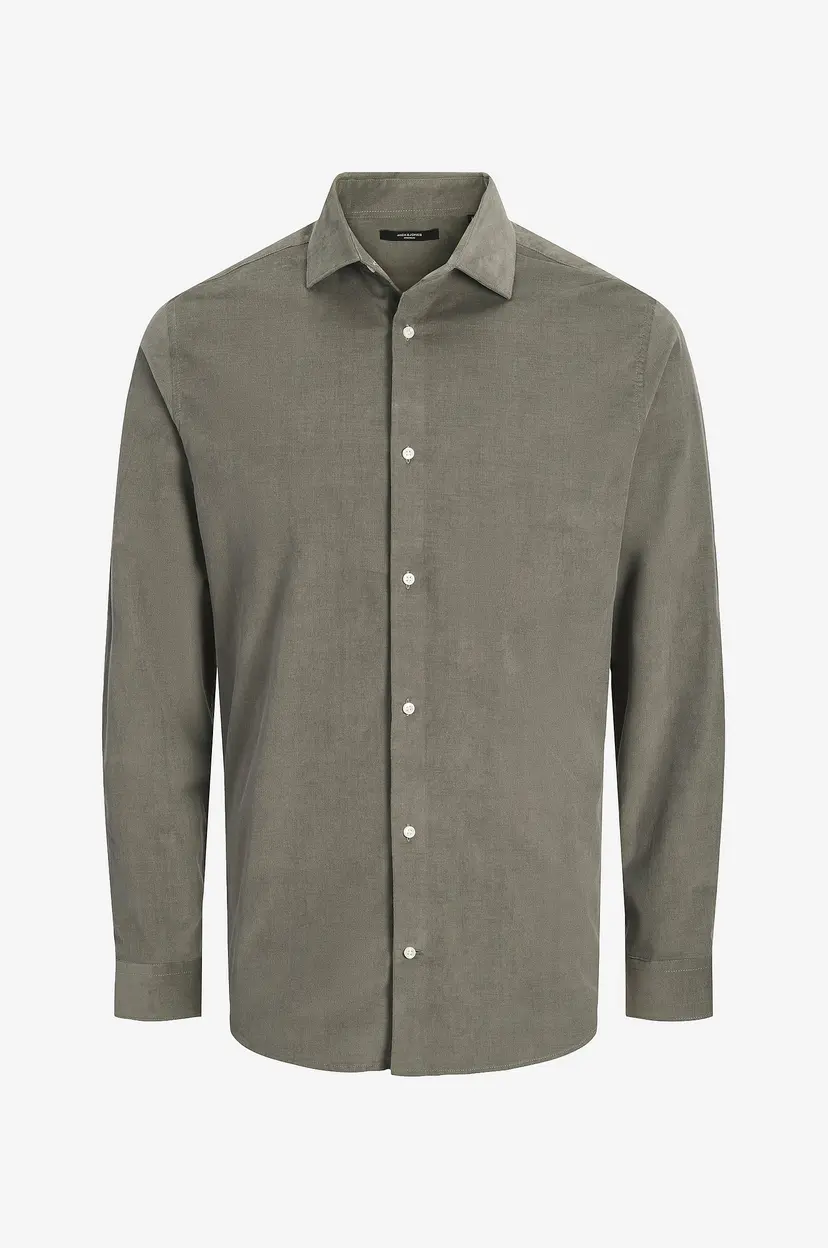 Jack & Jones Kordfløyelsskjorte Jprblaparker Corduroy L/S Shirt Bf - Grå