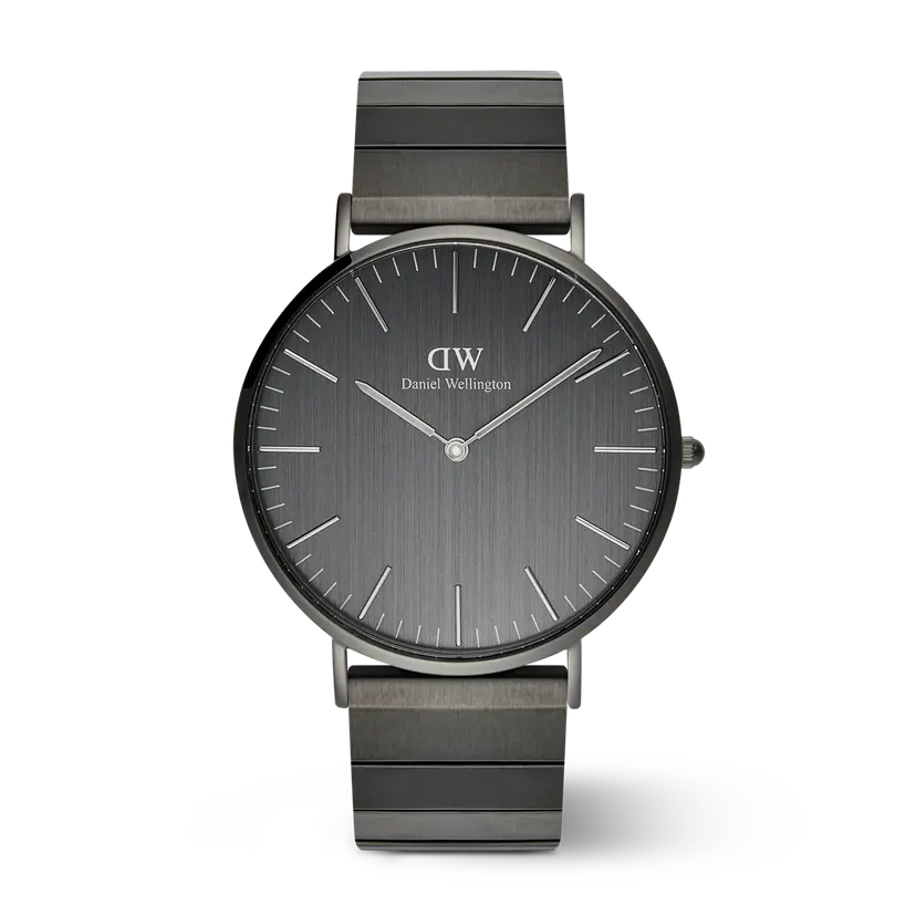 Daniel Wellington Graphite 40mm Watch Classic Piano Link Unitone | DW