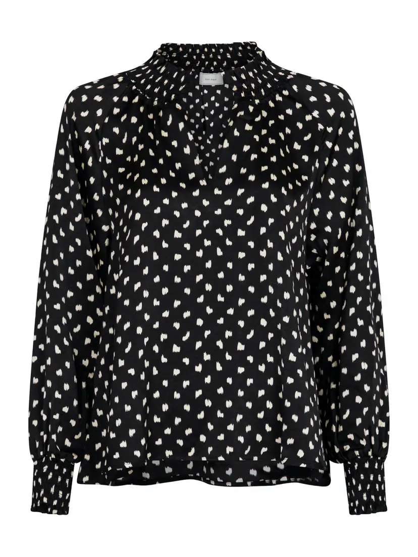 Neo Noir Stone Fading Ink Blouse