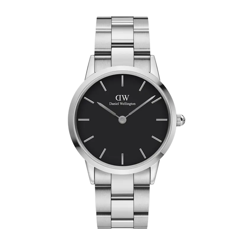 Daniel Wellington Silver 40mm Watch Iconic Link | DW
