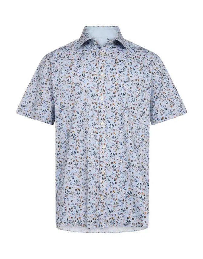 Gino Marcello Knitted shirt s/s modern fitting