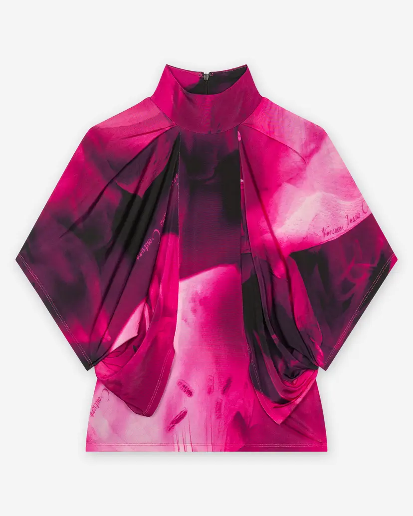 Versace Jeans Couture Versace Jeans Couture Organzino Nocturnal Flower Rose Blouse