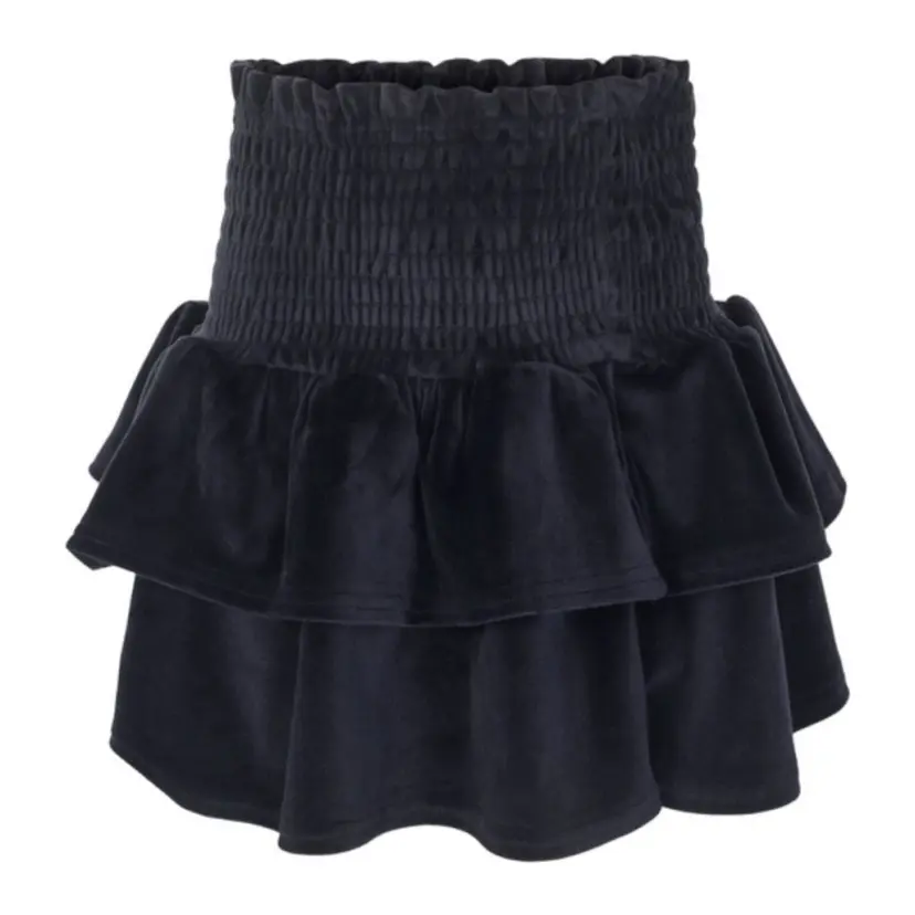 Vilje & Ve Vilje & Ve - Skjørt Hermine Velour Midnight Navy