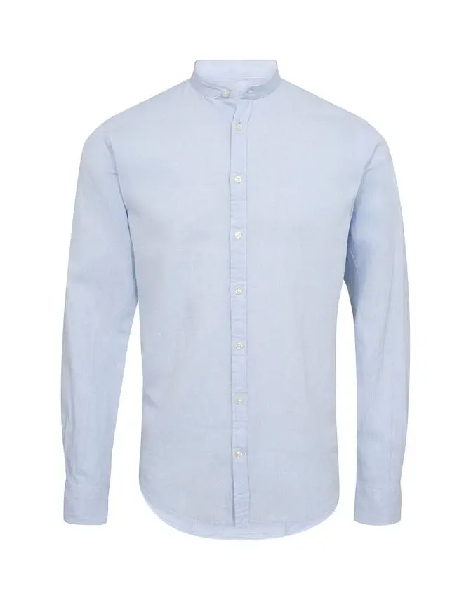 Gino Marcello China collar linen l/s shirt