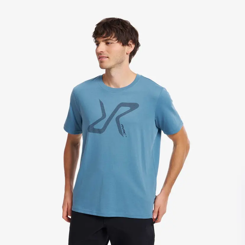 RevolutionRace Easy Graphic Logo T-Shirt Herre Captain's Blue