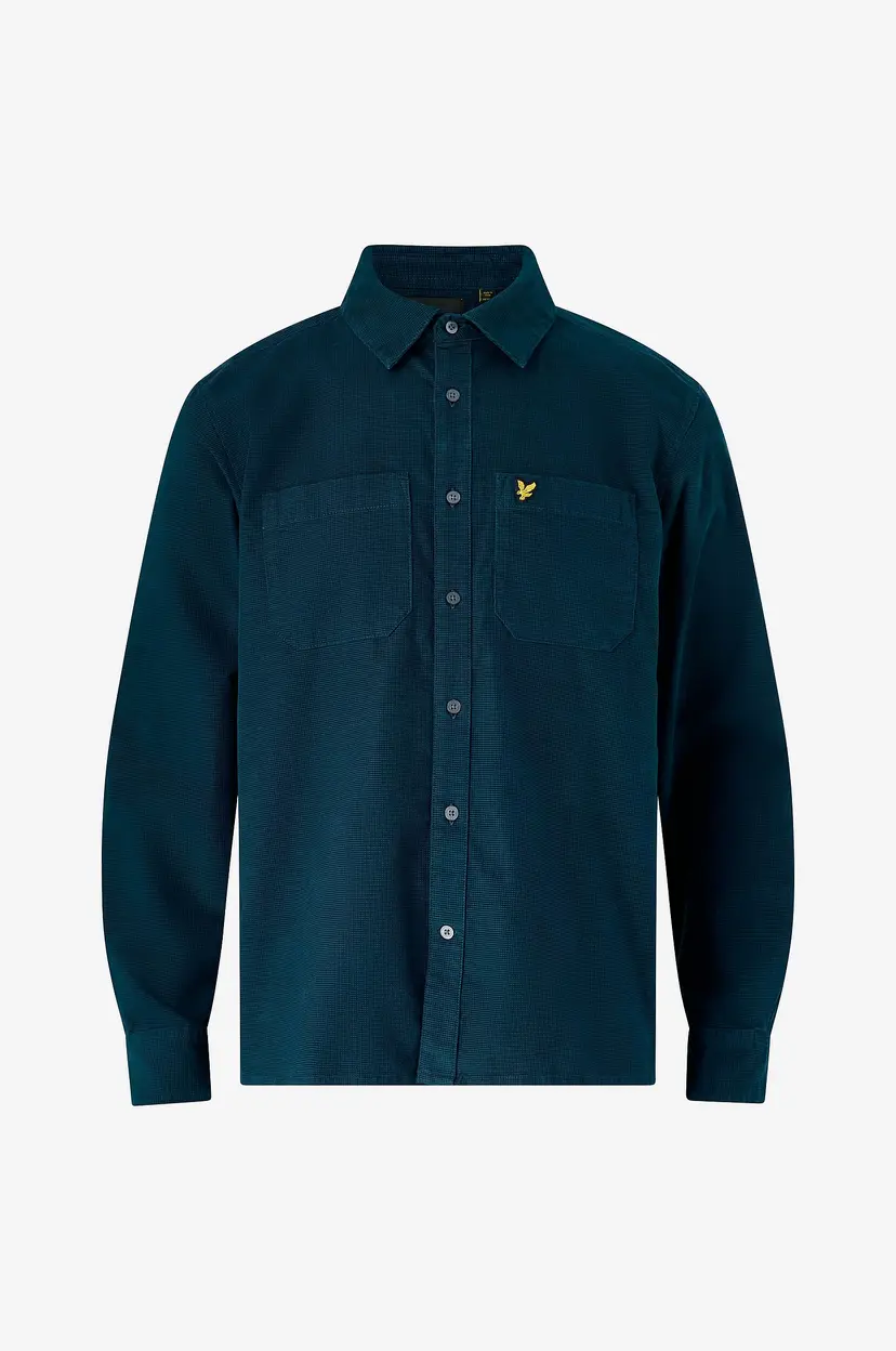 Lyle & Scott Manchester-skjorte Corduroy Shirt - Blå