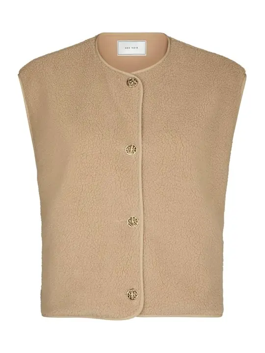 Neo Noir Neo Noir - Mariko Teddy Vest - Sand