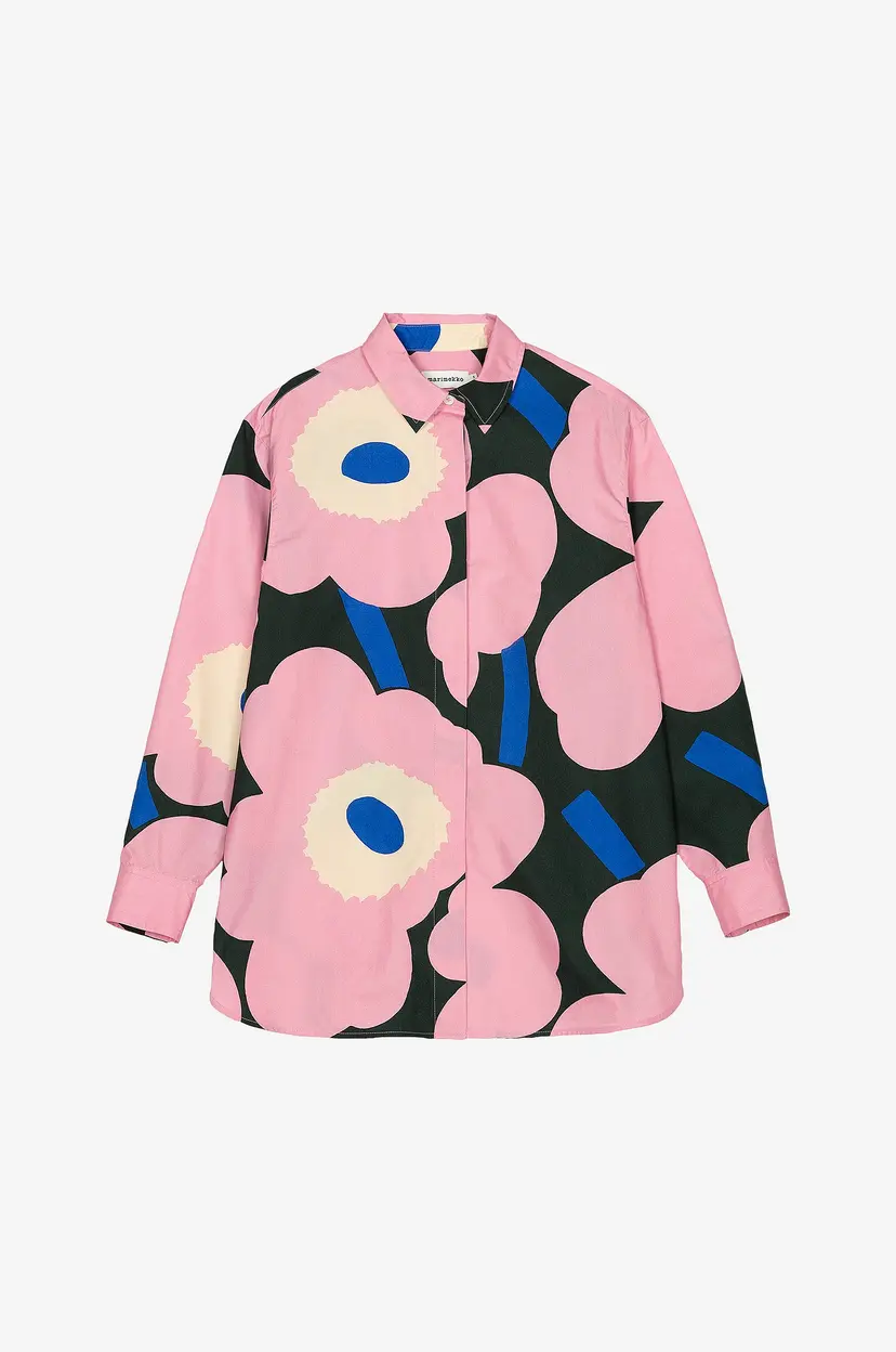 Marimekko Skjorte Shirt RUOSTE UNIKKO - Rosa