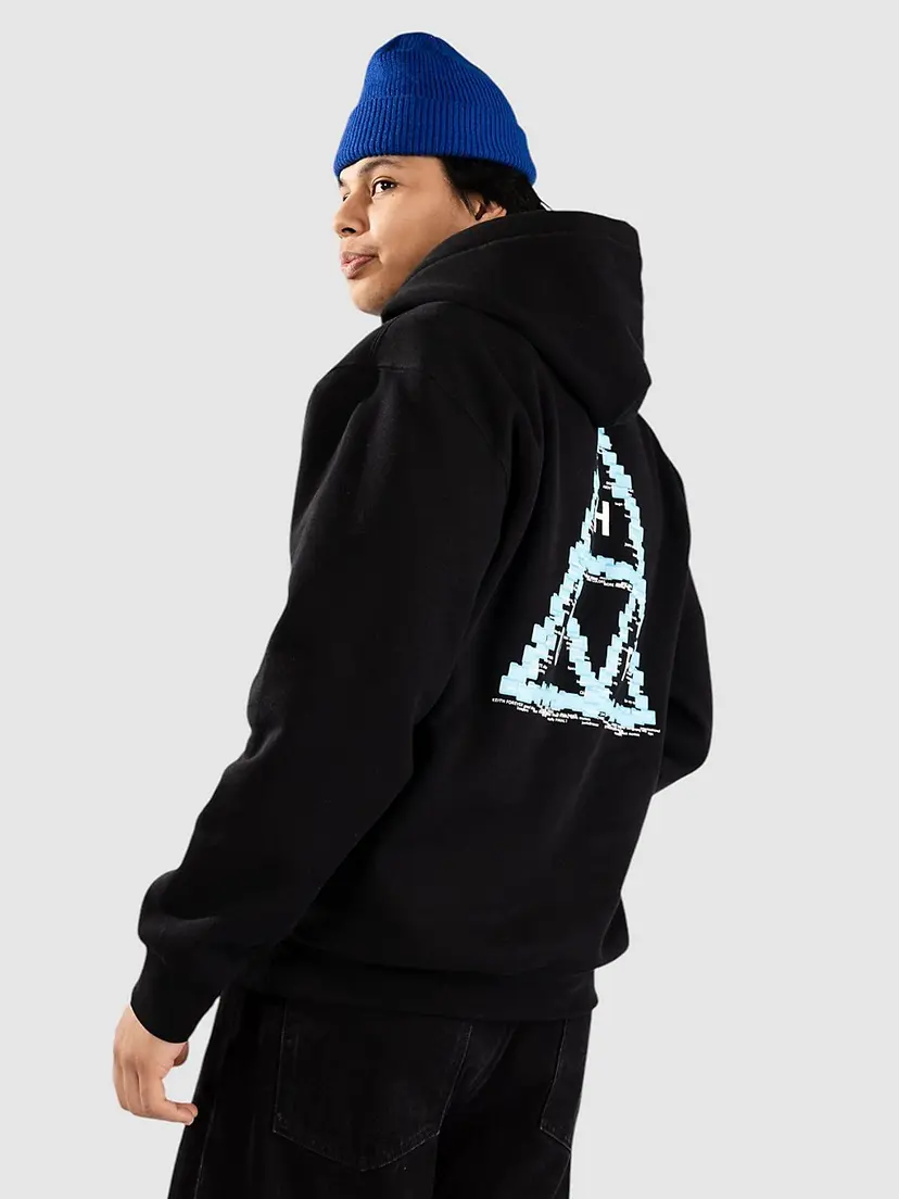 HUF HUF Desktop Hettegenser svart