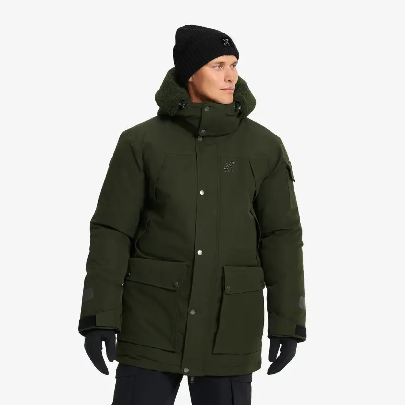 RevolutionRace Tempest Insulated Parka Herre Rosin Green