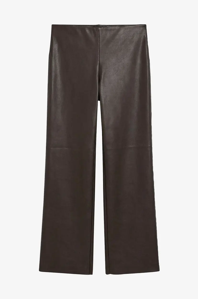 Vero Moda Curve Bukser Vmcverona Mw Wide Pl Pant Cur - Brun