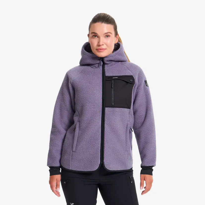 RevolutionRace Sherpa Hoodie Dame Cadet