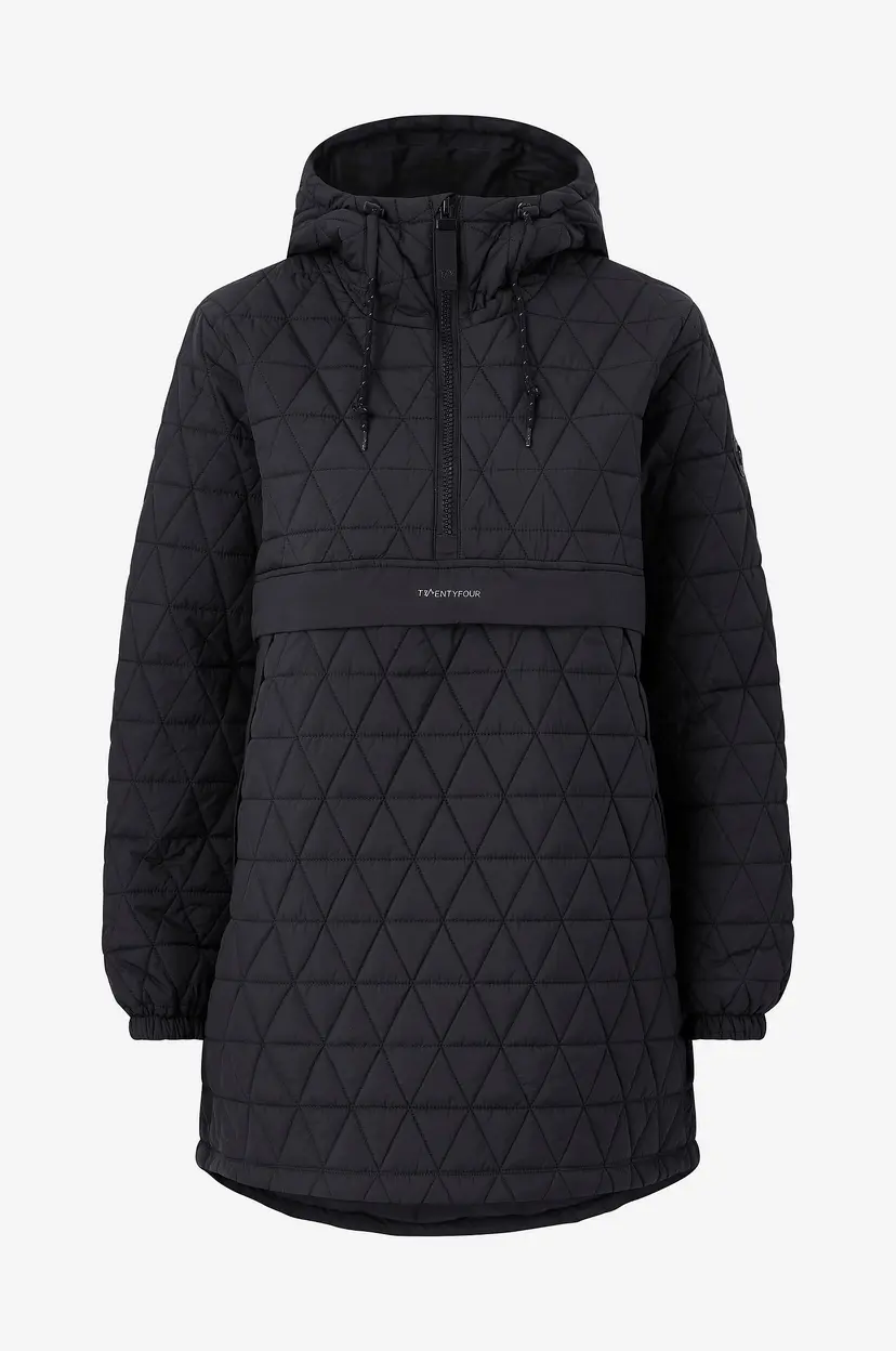 Twentyfour Anorakk Mode Quilted - Svart