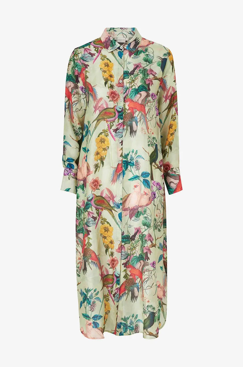 KAANDA Beach life Strandkjole Cheetah Shirt Dress - Flerfarget