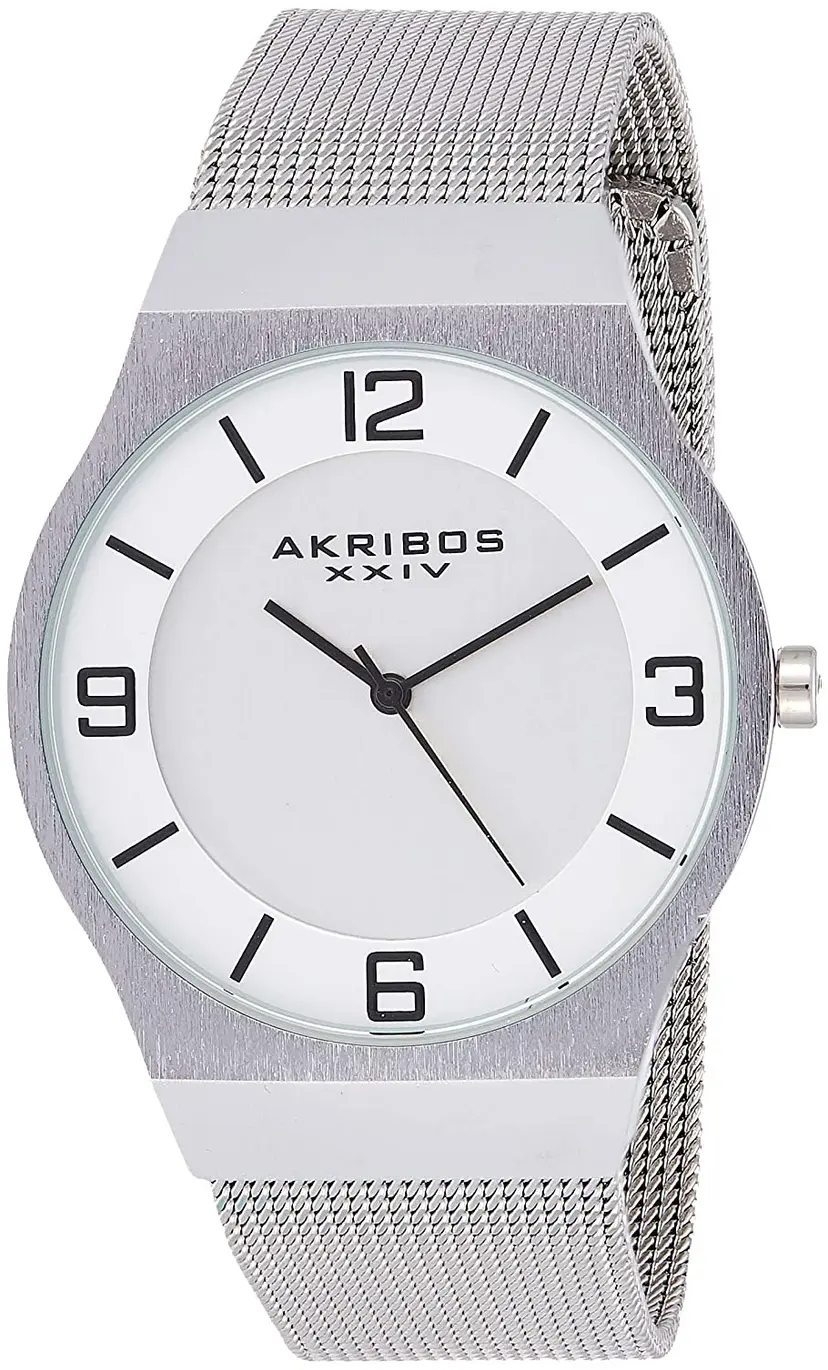 Akribos XXIV Akribos XXIV Herreklokke AK851SS Sølvfarget/Stål Ø40 mm